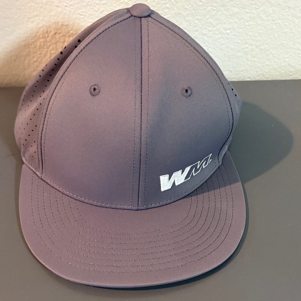 WM Embroidered Logo Gray Men's Performance Cap